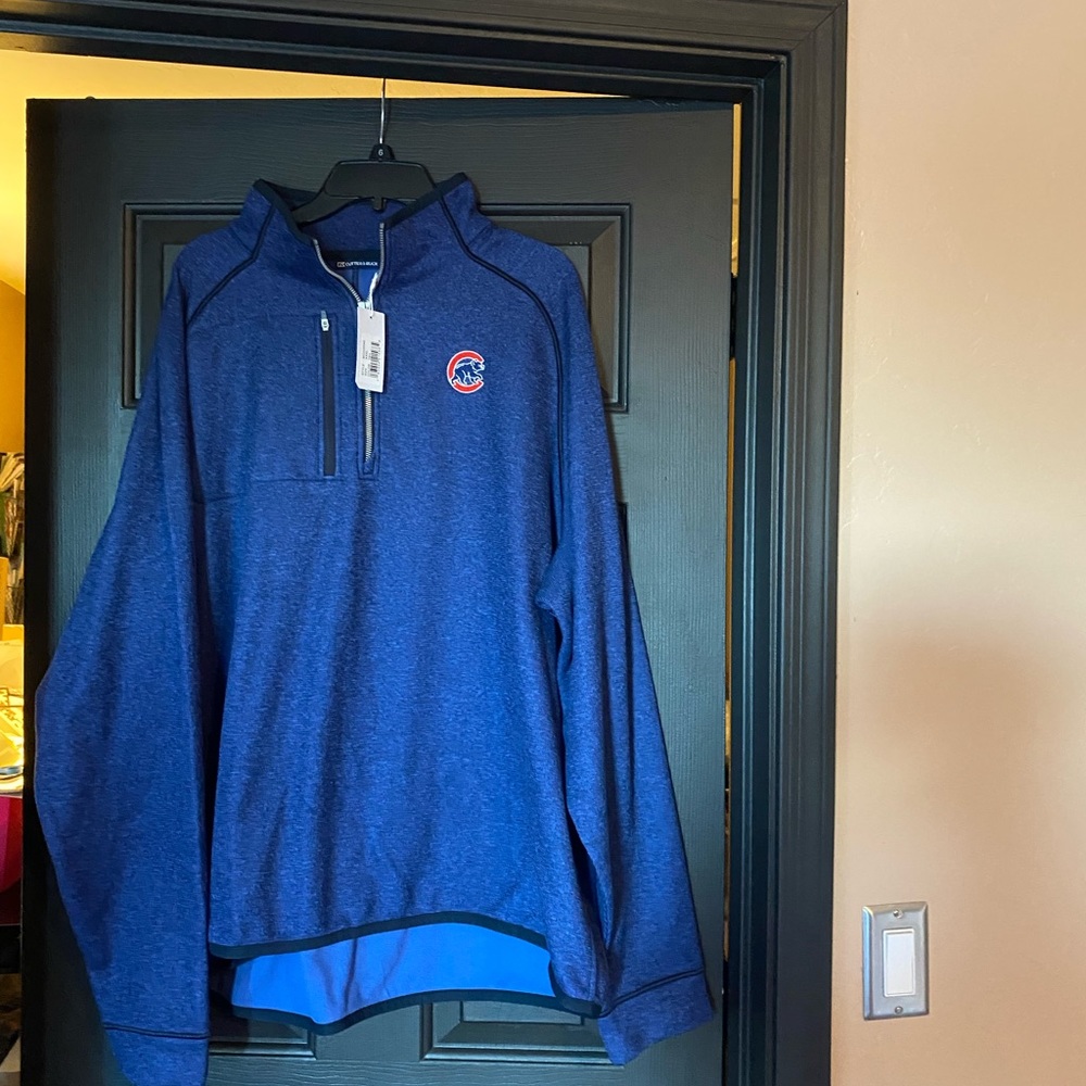 Cubs cutter and Busch sweater